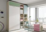 Youth room with vertical folding bed