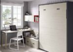 Youth bedroom, equipped with a vertical folding bed for mattresses