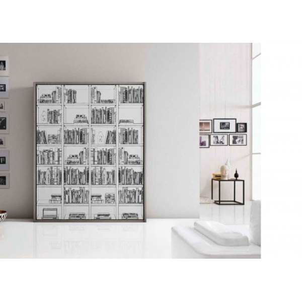 Vertical Folding Double Bed for Living Room