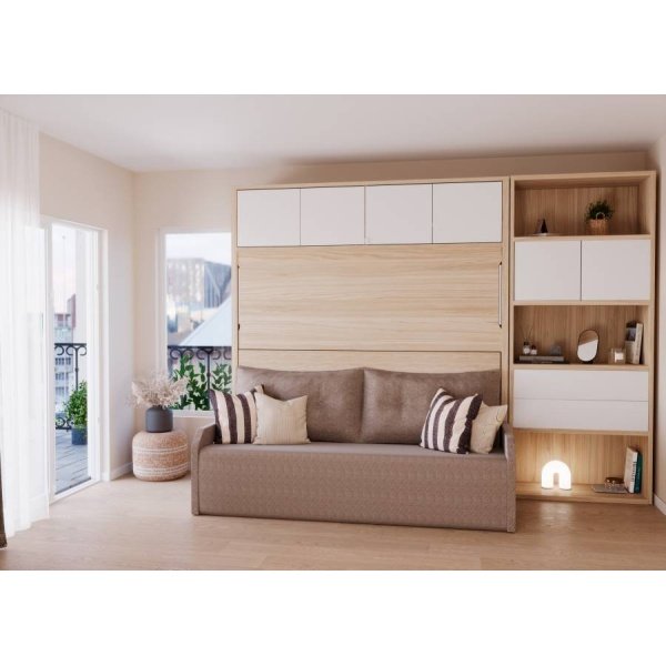 Living room furniture with folding bed and sofa
