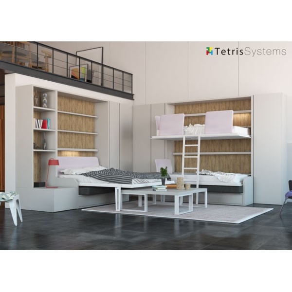 VERSATILE folding double bed and bunk bed
