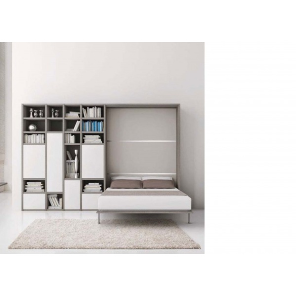 Italian furniture with folding bed for living room