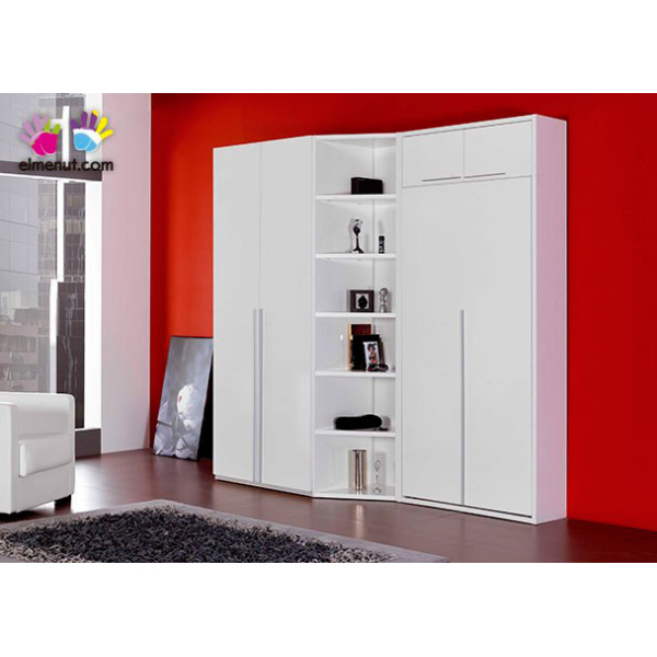 Vertical folding bed 90 x 190 and wardrobe