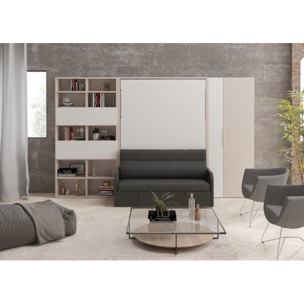 150x190 vertical folding bed with integrated sofa