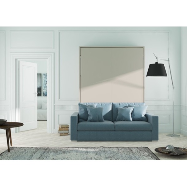 DIVO vertical folding double bed with sofa.