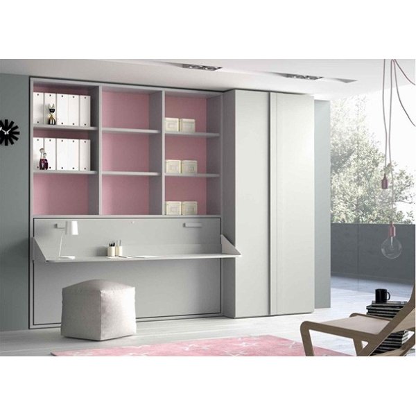 Youth folding bed, desk and wardrobe