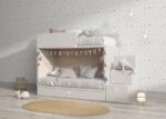 3-Bed Bunk Bed with Drawer Ladder - Image 2