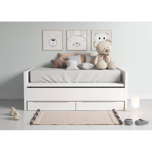 Compact with sliding and 2 drawer base