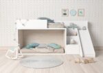Floor-level bunk bed with ladder and storage slide - Image 2
