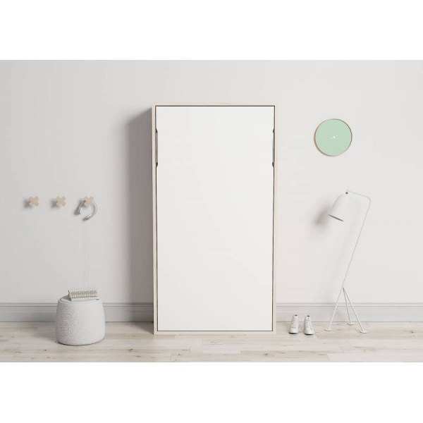 Vertical folding bed 90 x 190 with internal shelves