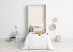 Vertical folding bed 90 x 190 with lower folding door