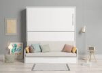 Horizontal folding bunk bed 90 x 190 cm with trundle bed