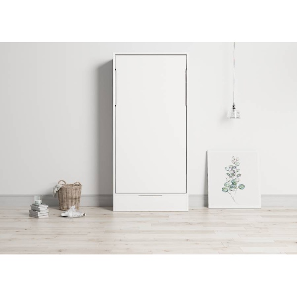 Vertical folding bed 90 x 190 with drawer
