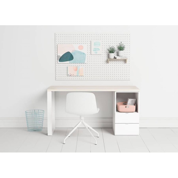 Scandinavian combination desk 150 cm with drawers