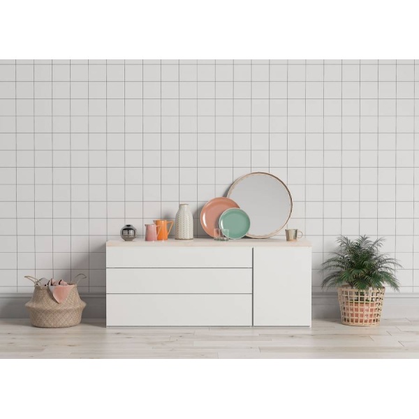 White TV sideboard
