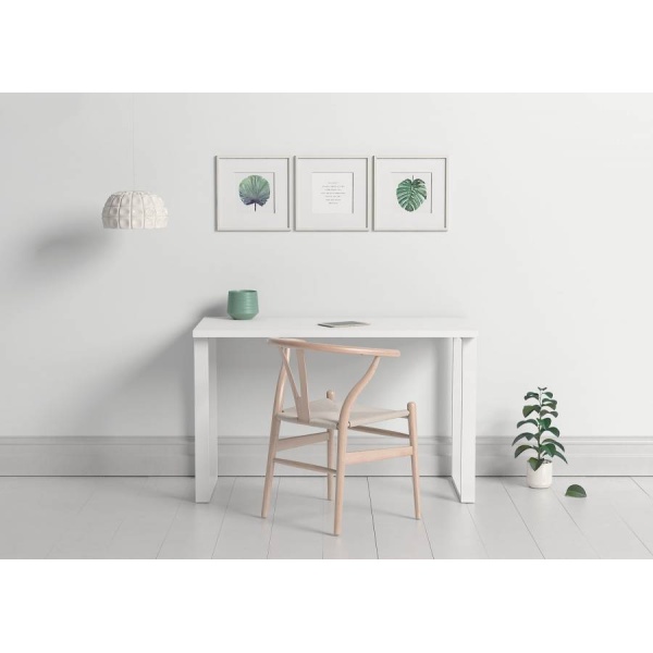 Desk with metal legs 120 cm long