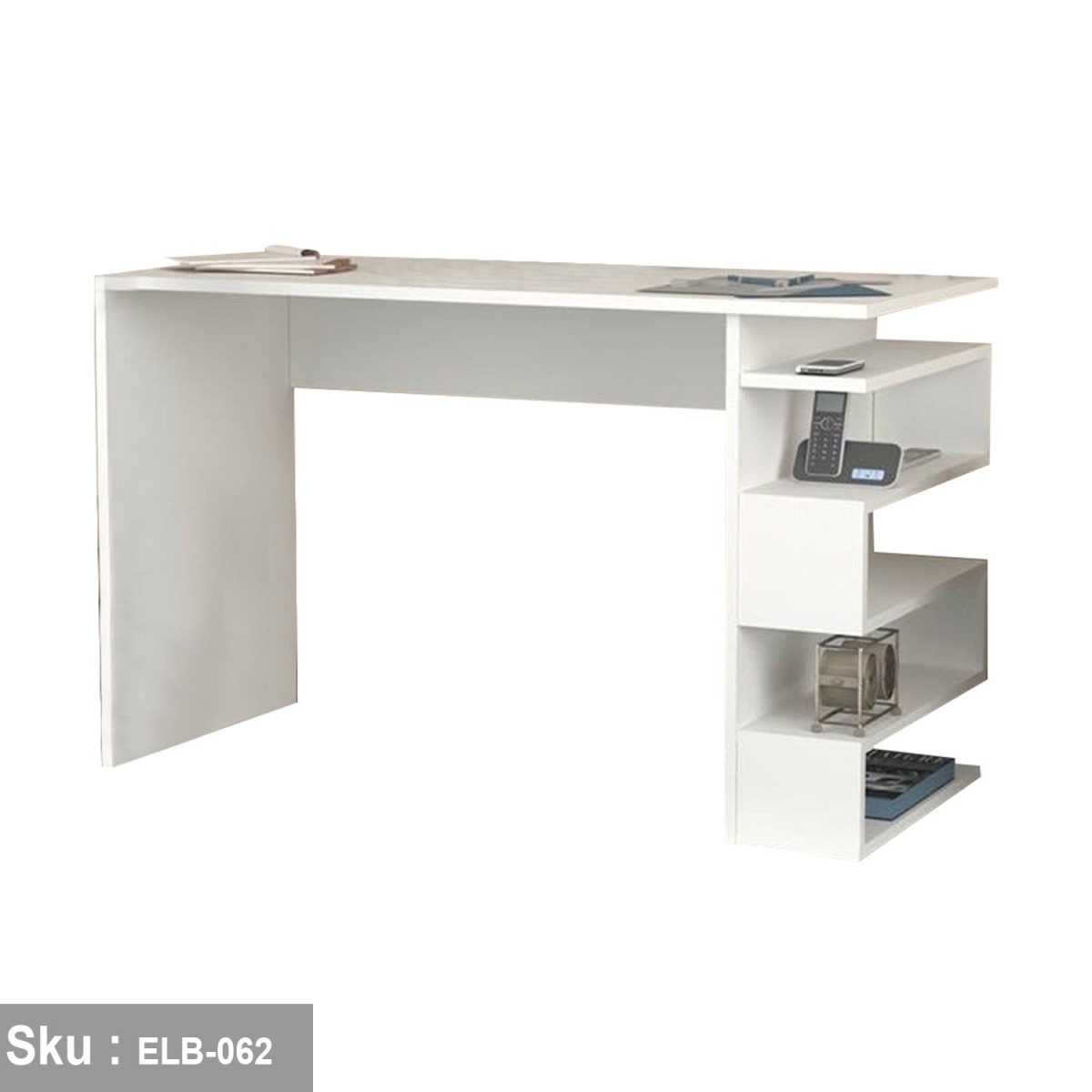 MDF wood office desk 100 * 80 - Image 2