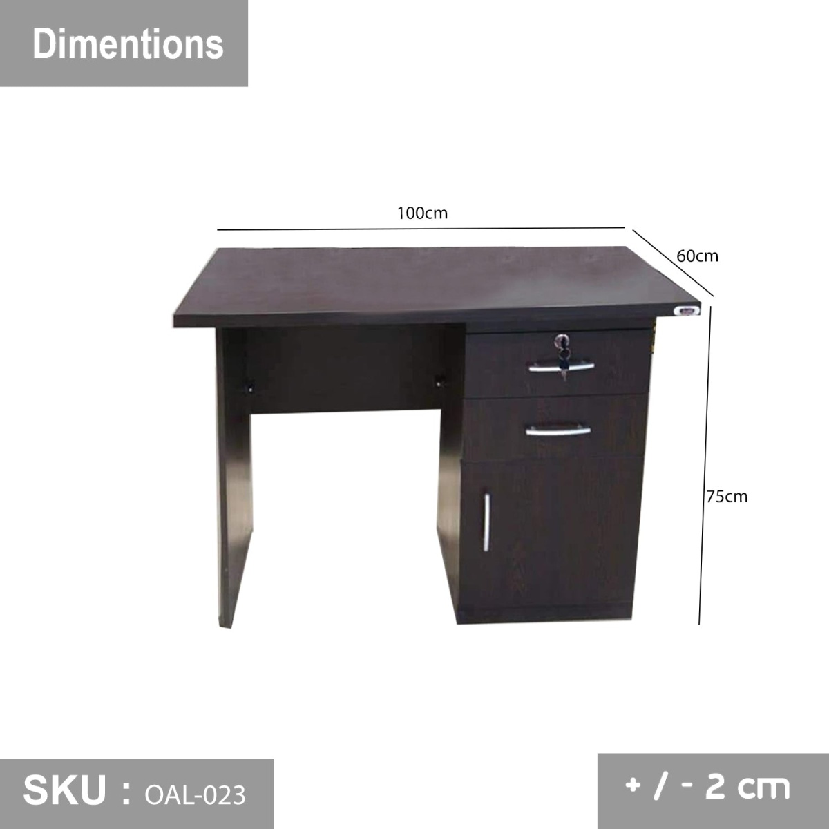High-quality MDF wooden desk - OAL-023 - Image 3