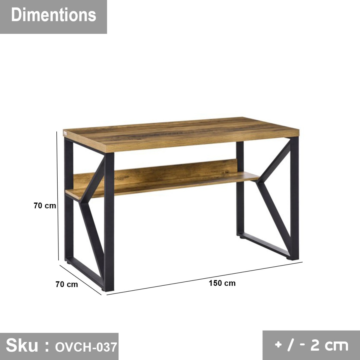 Desk 150x70cm - OVCH-037 - Image 3