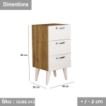 High quality MDF wood nightstand - OUBE-013 - Image 3