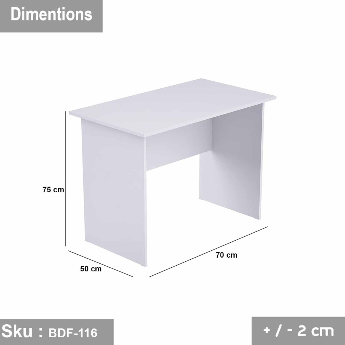 High quality MDF wood desk 50X70cm-BDF-116 - Image 3