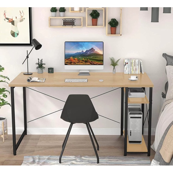 Melamine Wood Desk - MTC-009 - 120cmX90cm - Beige Color
