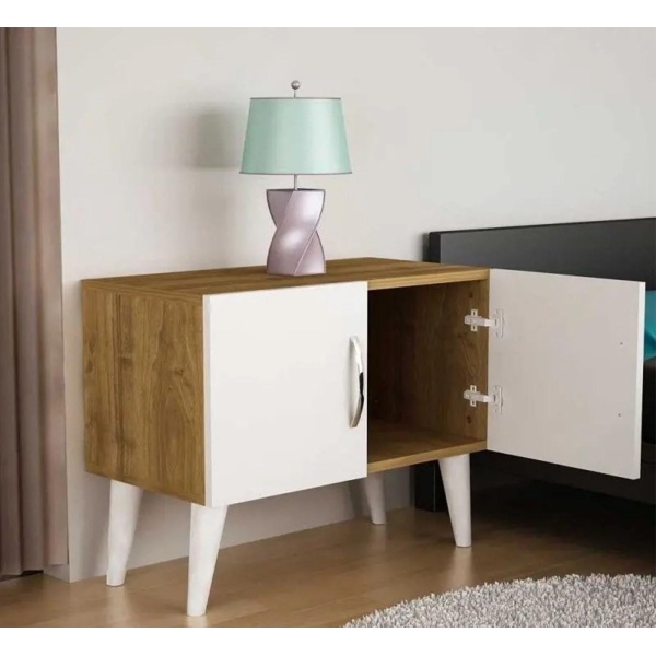 High quality MDF wooden nightstand - ELM-098 - 55cmX70cm