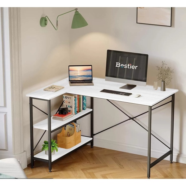 Melamine wood desk - MTC-001 - 120cmX90cm - white color