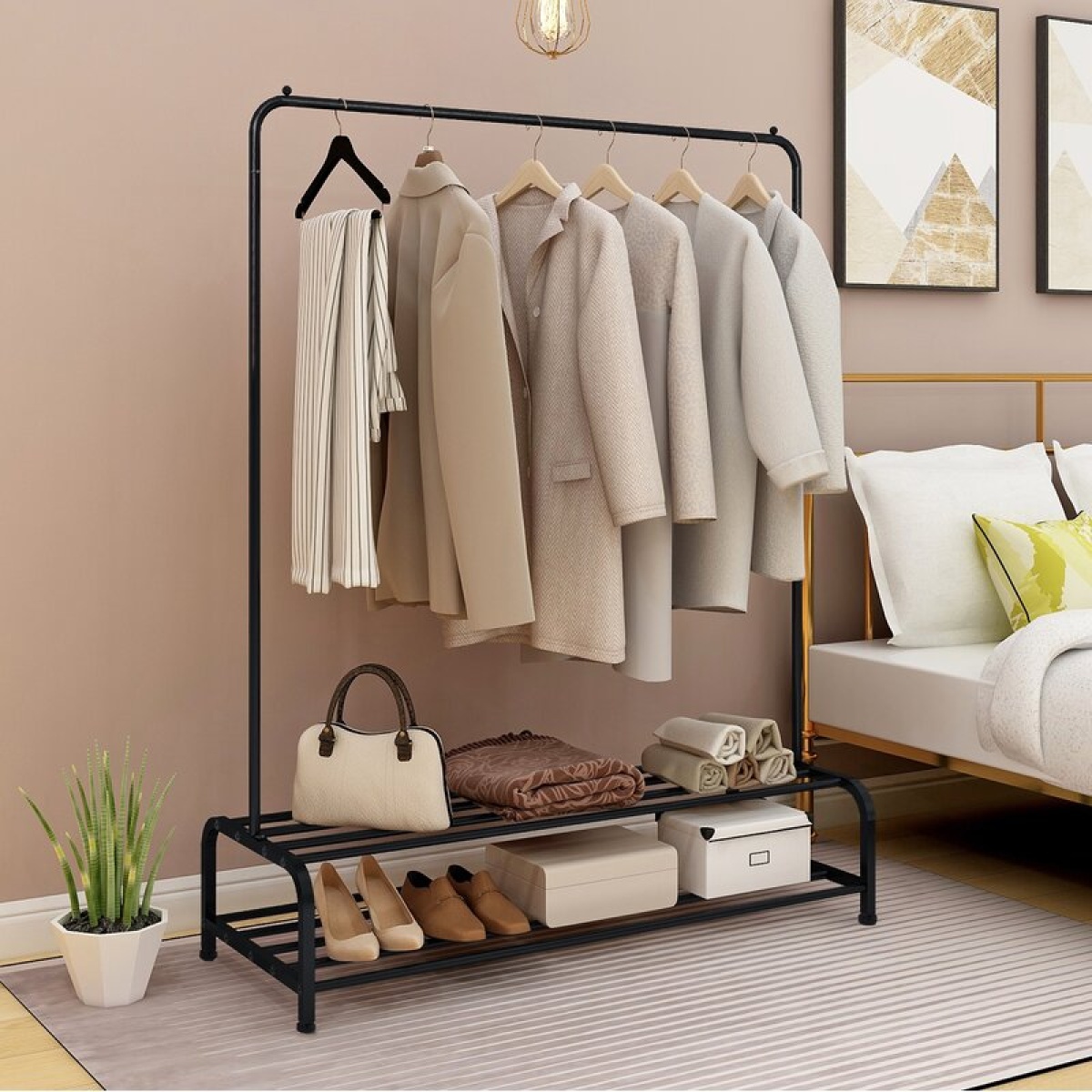 Chow Heavy Duty Metal Clothes Rack | Organizer - Image 2