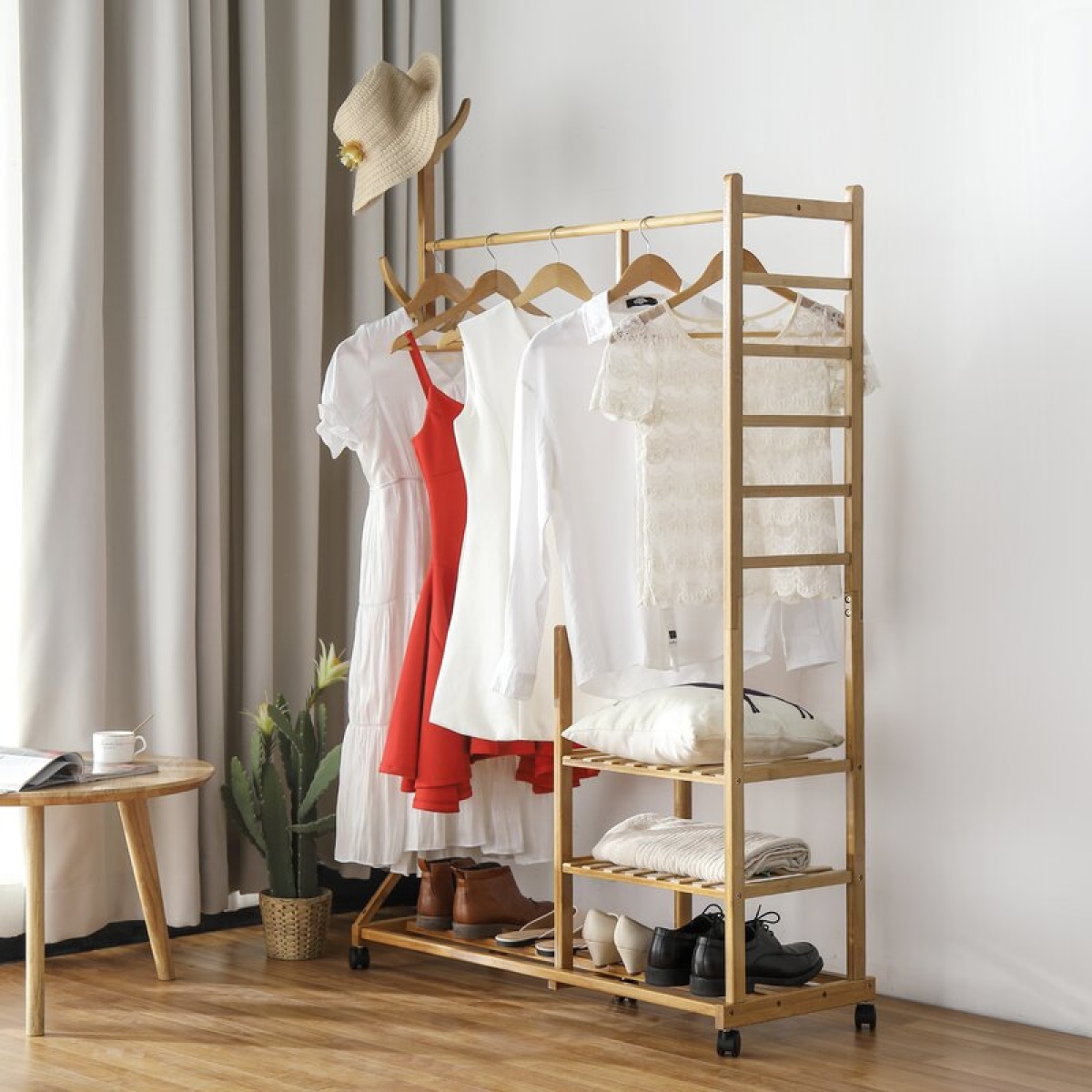 Dhyana Rolling Clothes Rack organizer - Image 1