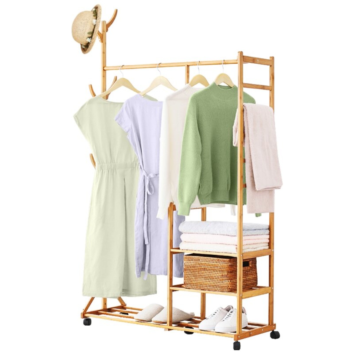 Dhyana Rolling Clothes Rack organizer - Image 4