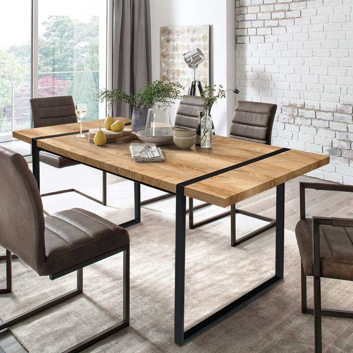 Diala Iron Dining Table - Image 1