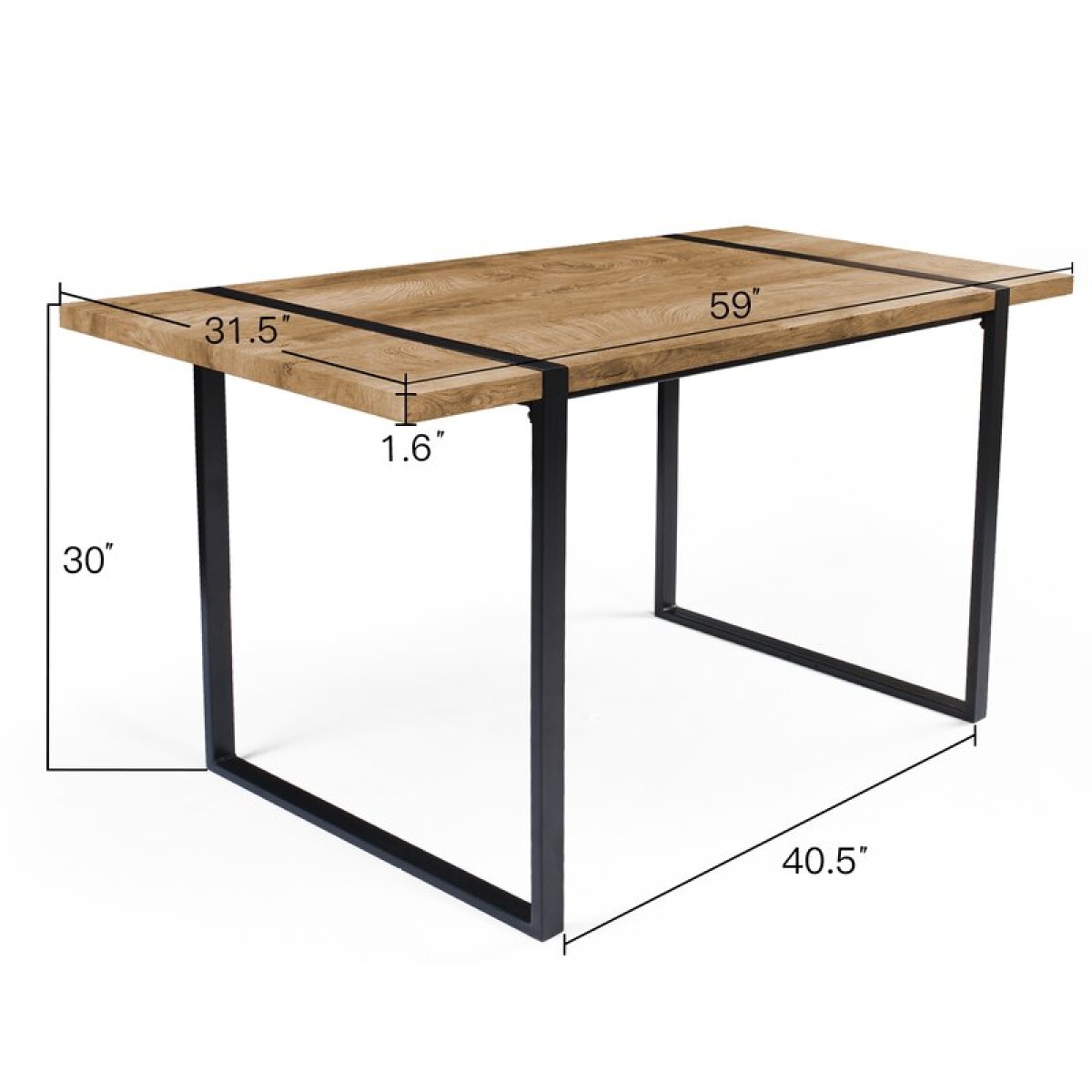 Diala Iron Dining Table - Image 7