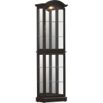 Ping Lighted Curio Cabinet - Image 7