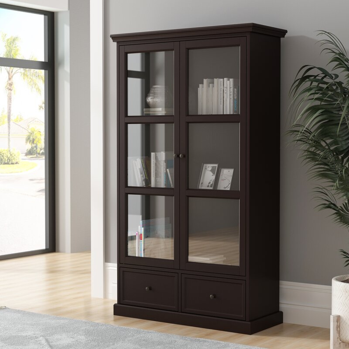 Cabinet With Glass Doors - Image 2