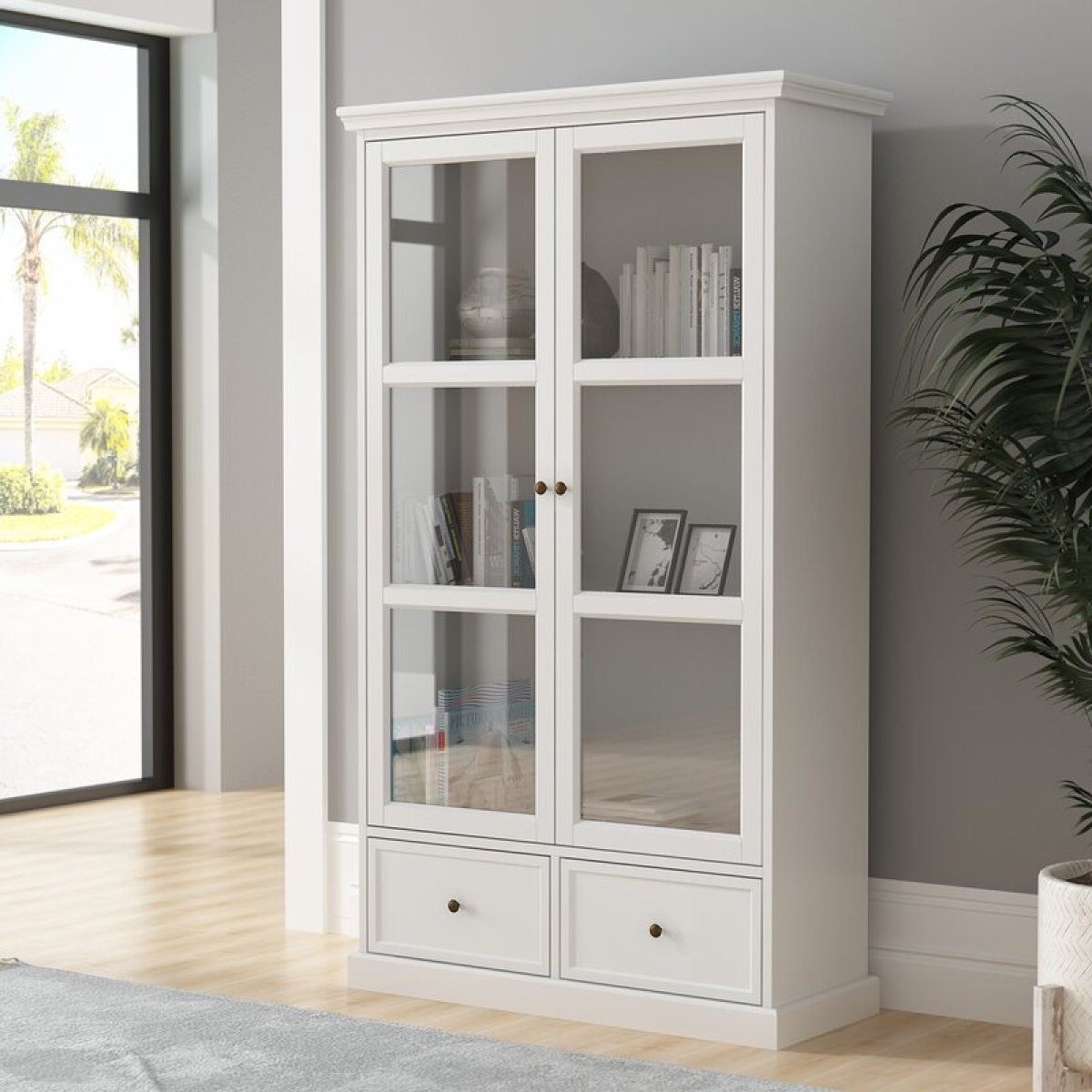 Cabinet With Glass Doors - Image 1