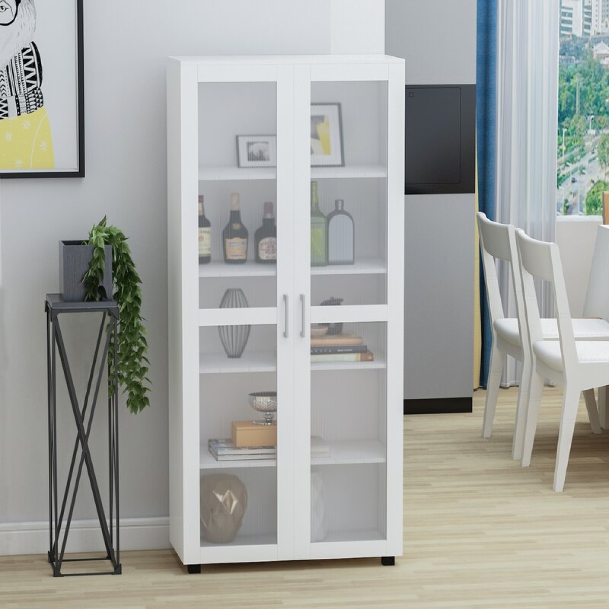 Nardin Storage Cabinet 5 Selves 2 Door - Image 1