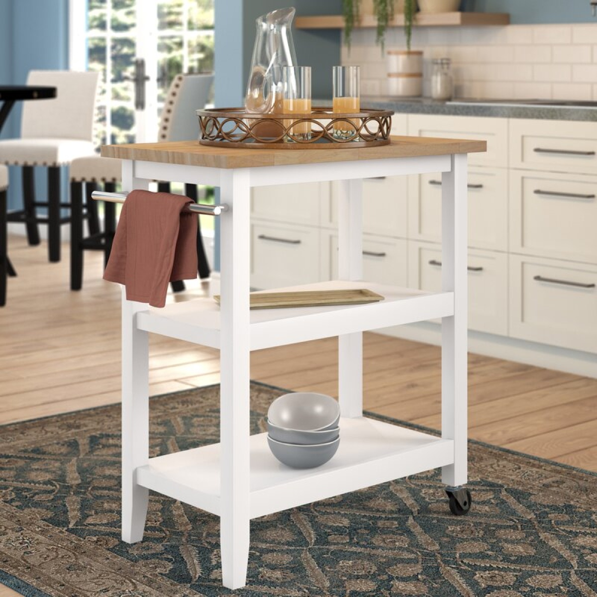 Ropa Solid Wood Kitchen Cart - Image 1