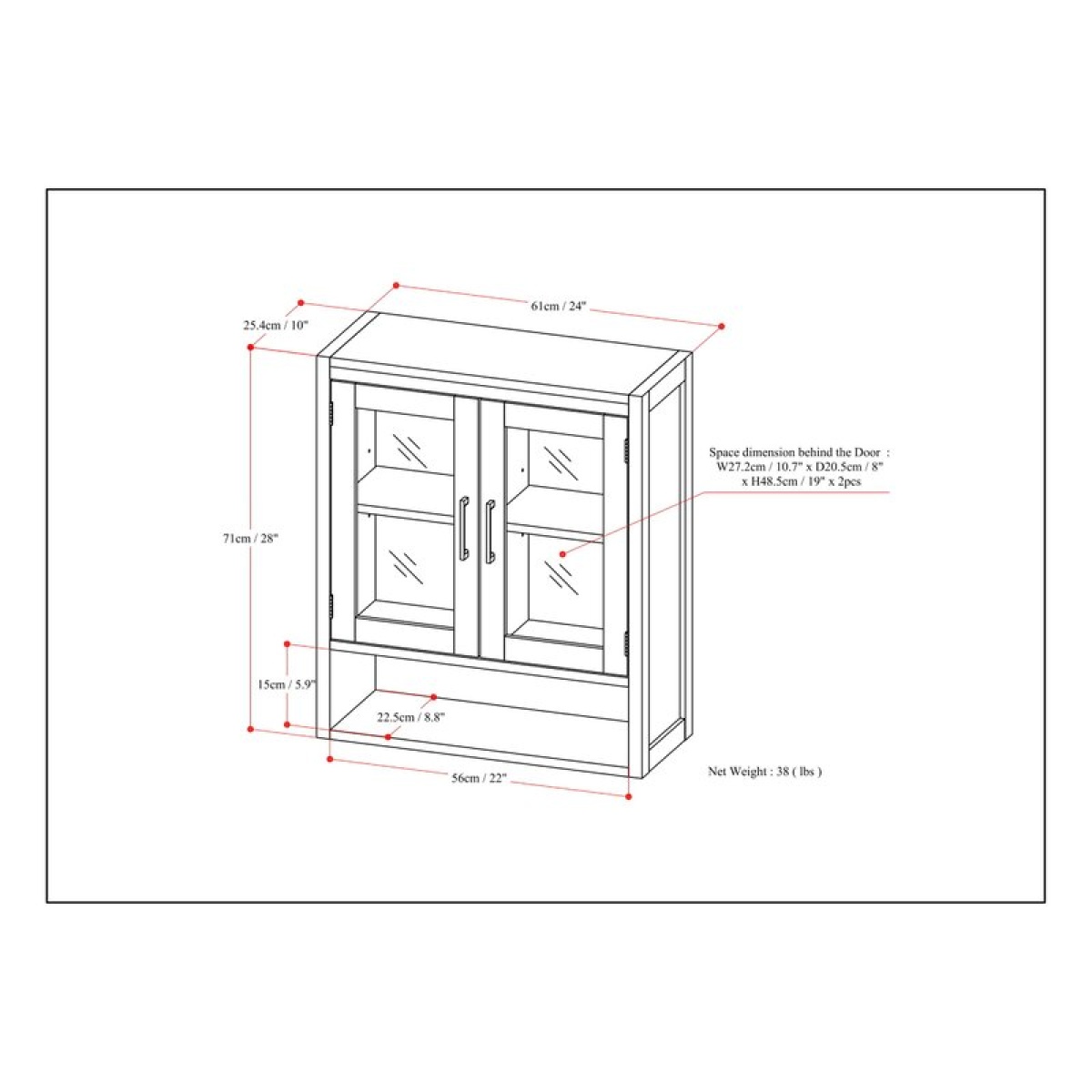 Silina Bathroom Cabinet - Image 8
