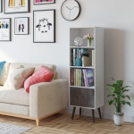 Betal Cube White and Grey Bookcase