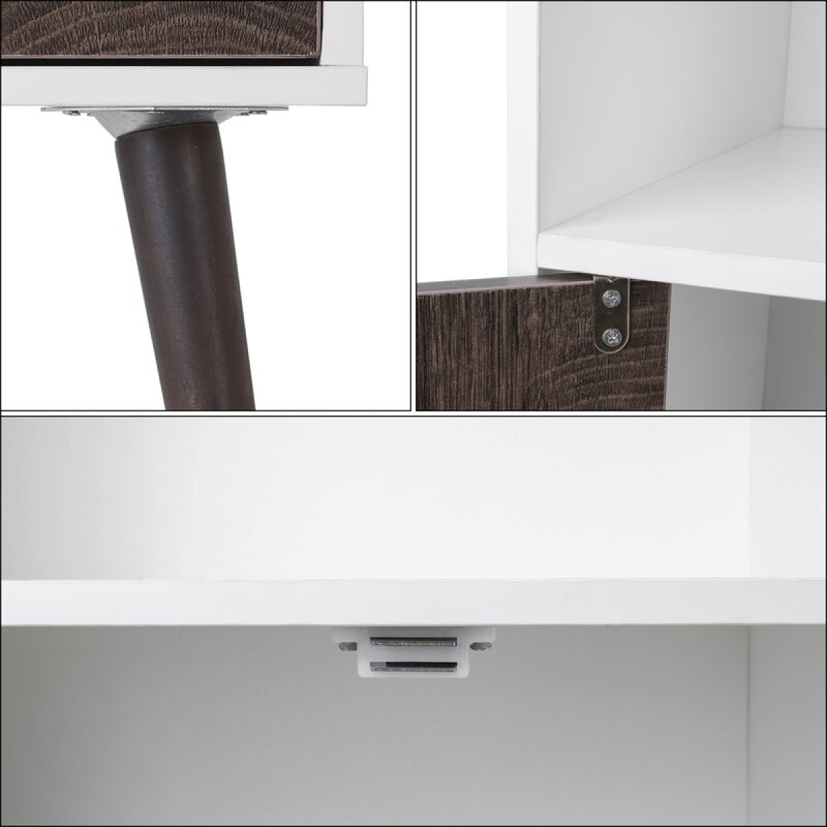 Betal Cube White and Grey Bookcase - Image 5