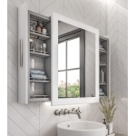 ALBA Mirror with Moving Back Storage