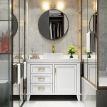curyna Round Wall Mounted Mirror - Image 2