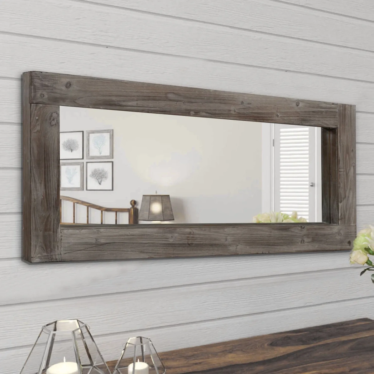 Vanta Rustic Wood Full-Length Mirror - Image 3