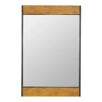 Belle Wooden Metal Wall Mirror - Image 2