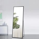 Metalia Free-standing Mirror With A Metal Frame