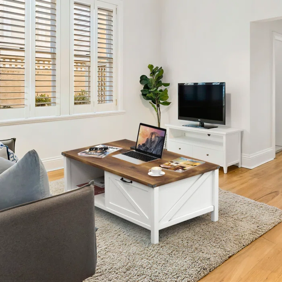 Simmun Coffee Table With a Drawer - Image 1