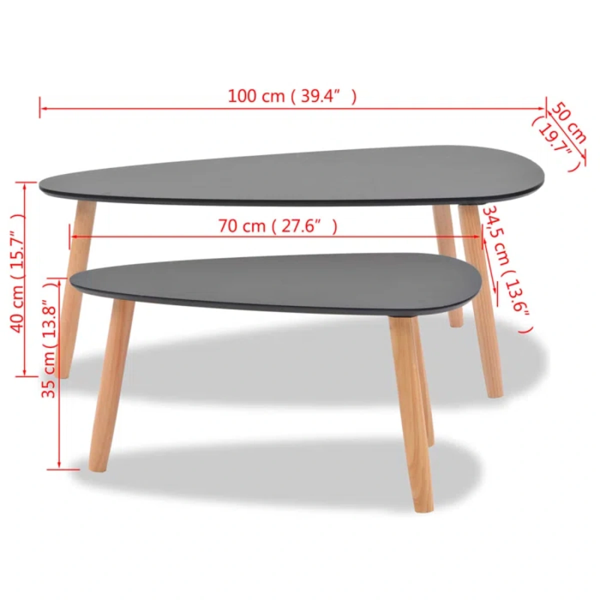 Dubby Oval coffee table - 2 pieces - Image 11