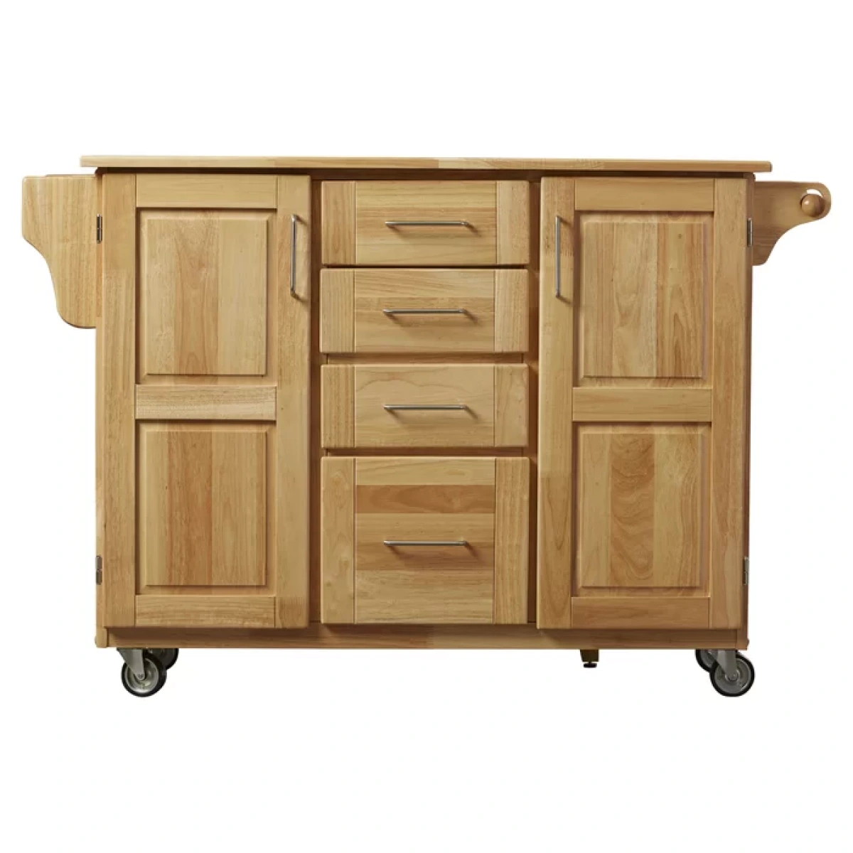 Wobbi Wooden Rolling Kitchen Island - Image 5