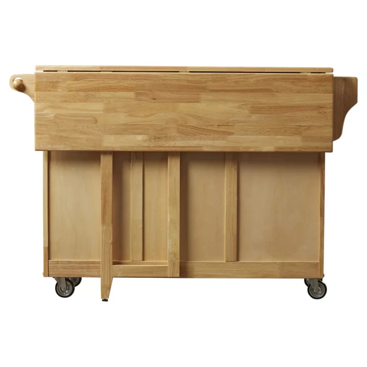 Wobbi Wooden Rolling Kitchen Island - Image 6